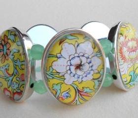 Bright Yellow Flower Bracelet